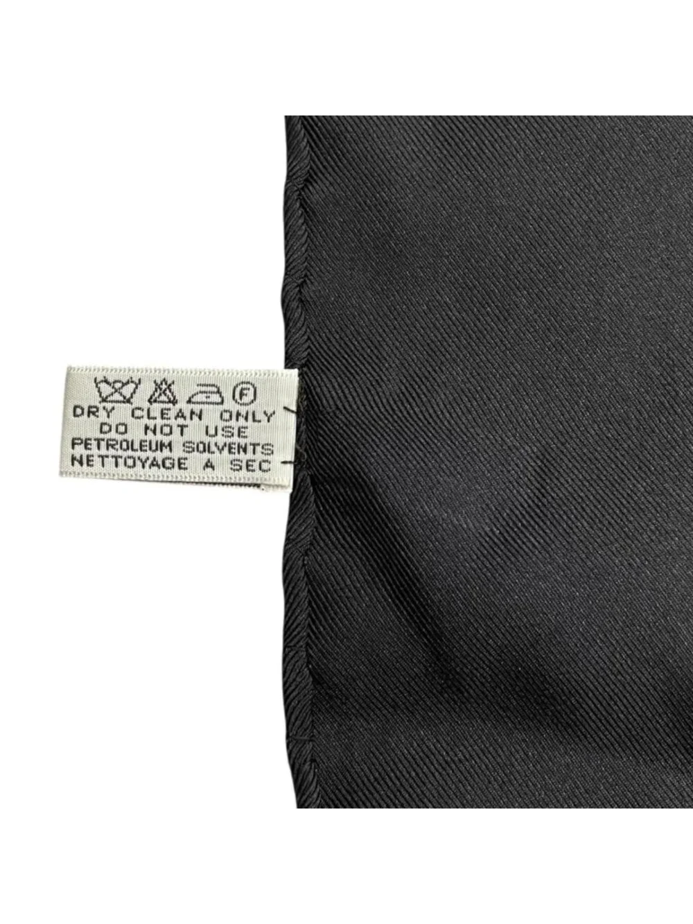 Chanel Silk Scarf CC Logo Black Beige Scarf
